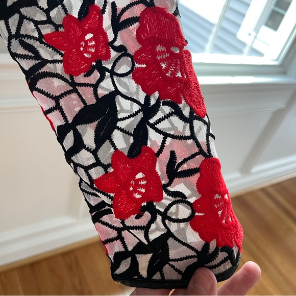 Vintage Sweetheart dress w Rose embroidered sleeves - Picture 8 of 12